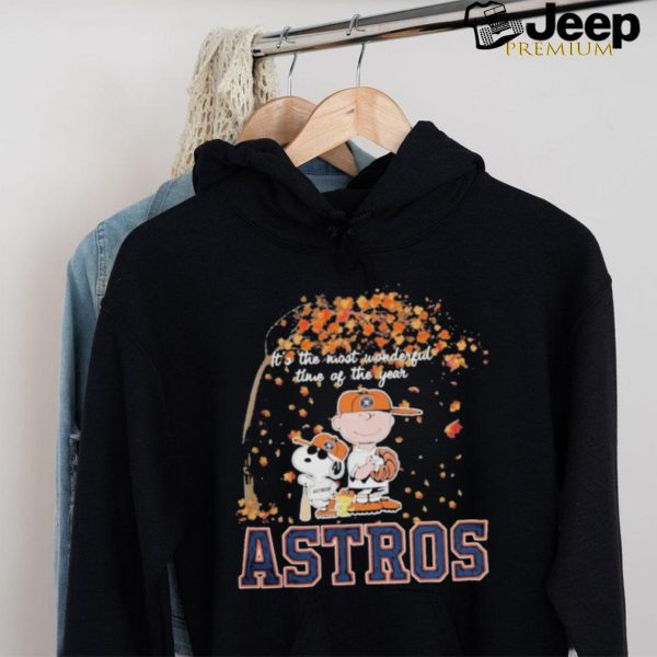 Official Peanuts Characters X Houston Astros It’S The Most Wonderful Time Of The Year 2024 Shirt