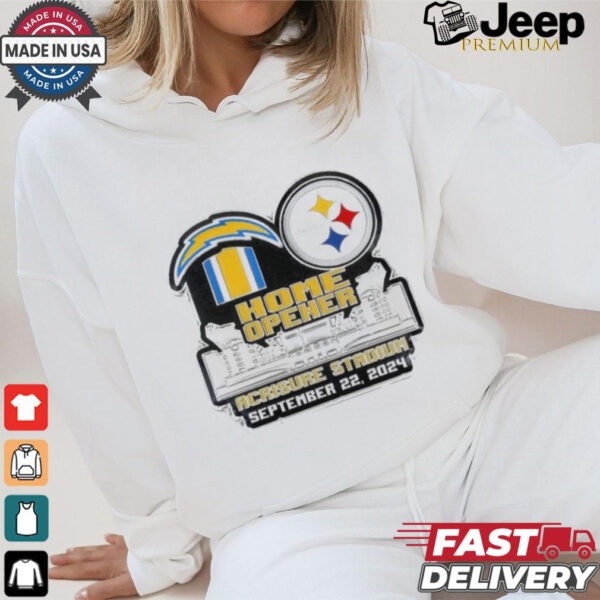 Official Pittsburgh Steelers Vs Los Angeles Chargers Gameday 2024 Home Opener September 22 Shirt