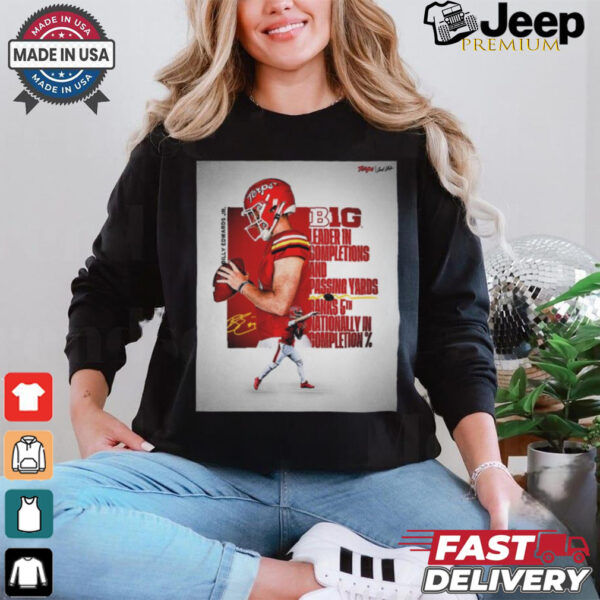 Official Poster Billy Edwards Jr. Maryland Terrapins Big Leader In Completion And Passing Yards Rank 5th Nationally In Completion t shirt