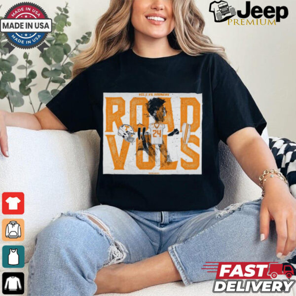 Official Poster Tennessee Vols Vs Oklahoma Sooners Road Vols Chad Fields t shirt