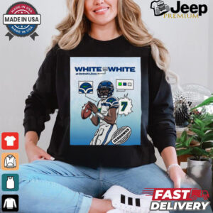 Official Poster The Monday Night Football Seattle Seahawks White On White At Detroit Lions t shirt