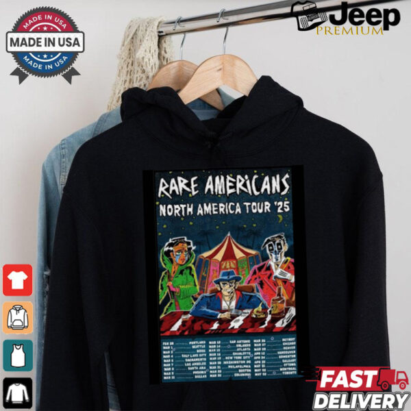 Official RARE AMERICANS North America Tour 2025 Art Poster shirt