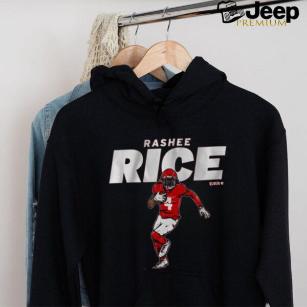 Official Rashee Rice Name And Pose Kansas City Chiefs NFL 2024 t shirt