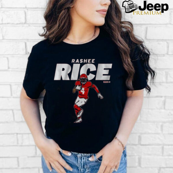 Official Rashee Rice Name And Pose Kansas City Chiefs NFL 2024 t shirt