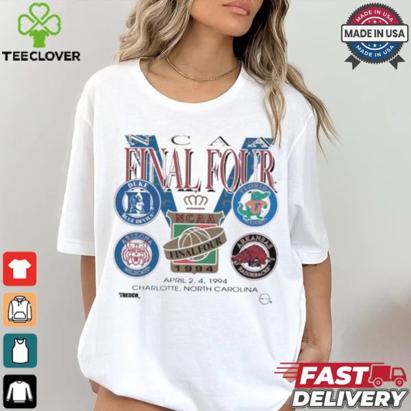 Official Wiseabe Final Four 1994 NCAA Basketball Of Blue Devils Florida Gators Arizona Wildcats Arkansas Razorbacks shirt