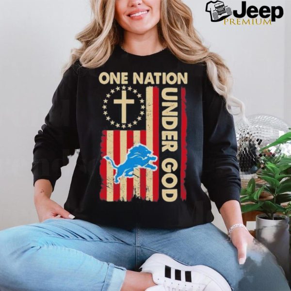 One Nation Under God Lions Logo Shirt