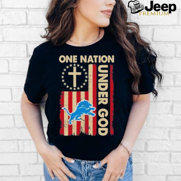 One Nation Under God Lions Logo Shirt