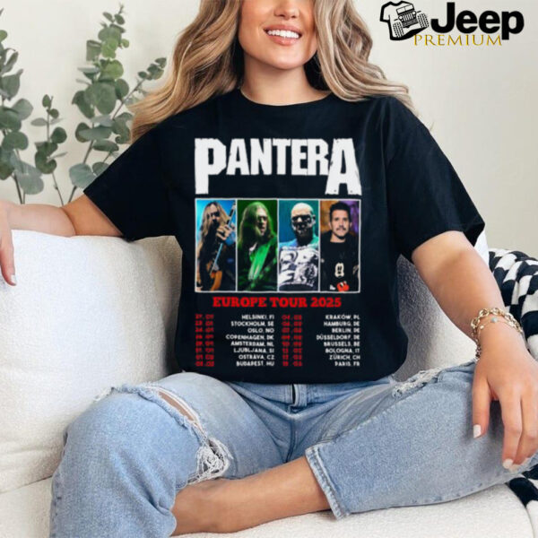 Pantera Europe Tour 2025 shirt