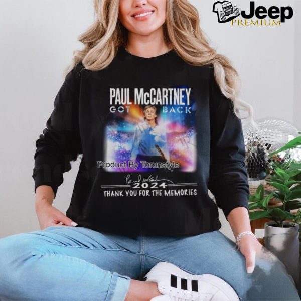 Paul Mccartey Got Back 2024 Thank You For The Memories T Shirt