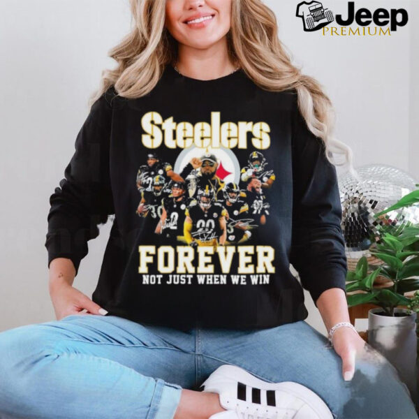 Pittsburgh Steelers Team 2024 Forever Not Just When We Win Signatures Shirt