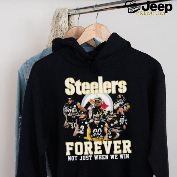 Pittsburgh Steelers Team 2024 Forever Not Just When We Win Signatures Shirt