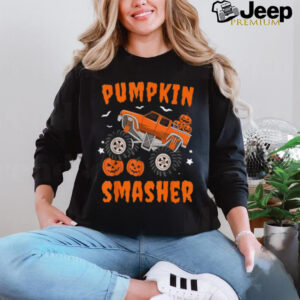 Pumpkin Smasher Toddler Halloween For Monster Truck Lover T Shirt