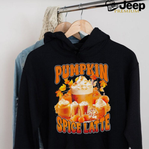 Pumpkin spice latte retro vintage shirt