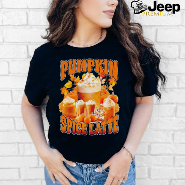 Pumpkin spice latte retro vintage shirt