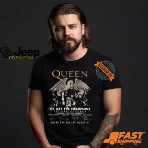 Queen We Are The Champions 55th Anniversary 1970 2025 Thank You For The Memories T Shirt