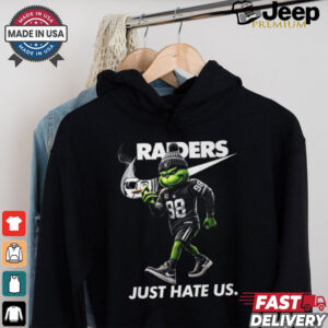 Raider nike grinch just hate us shirt