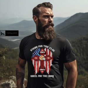 San Francisco 49ers Stand For The Flag Kneel For The Cross 2024 T shirt