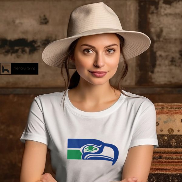 Seattle Seahawks 1976 Retro Logo T Shirt