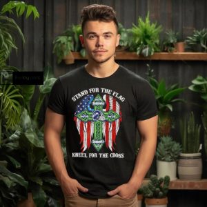 Seattle Seahawks Stand For The Flag Kneel For The Cross 2024 T shirt