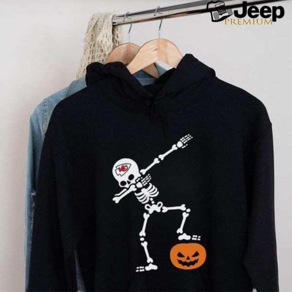 Skeleton Dabbing Kansas City Chiefs Halloween 2024 Shirt