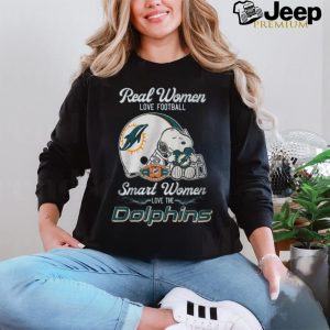 Snoopy Love Dallas Real Women Love Football Smart Women Love The Dolphins Shirt