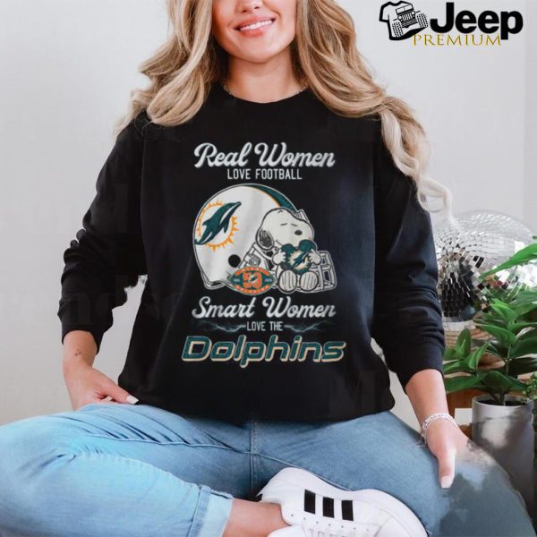 Snoopy Love Dallas Real Women Love Football Smart Women Love The Dolphins Shirt