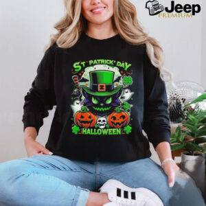 St. Patricks Day Halloween cat shirt