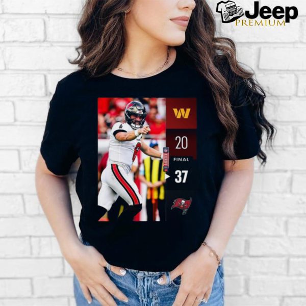 Tampa Bay Buccaneers wins 37 20 Washington Commanders 2024 NFL Game final score shirt