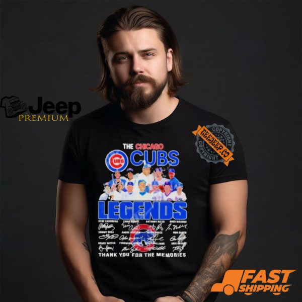 The Chicago Cubs Legends Thank You For The Memories T Shirt