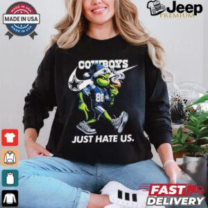 The Grinch X Dallas Cowboys Nike Just Hate Us Christmas Shirt