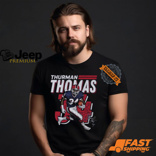 Thurman Thomas Buffalo Bills NFL Dash Signature t shirt