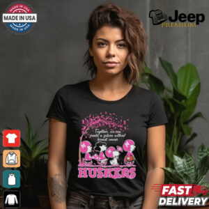 Together We Can Create A Future Without Breast Cancer Snoopy Huskers Shirt