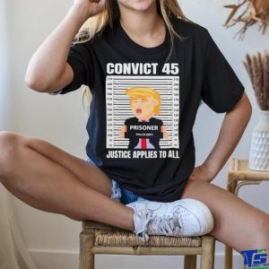 Trump Convict 45 No One Is Above The Law T Shirt