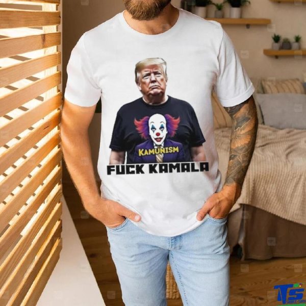 Trump Wearing Kamunism Fuck Kamala Clown shirt