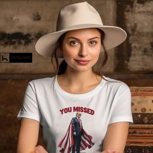 Trump You Missed Twice I Will Never Surrender T shirt