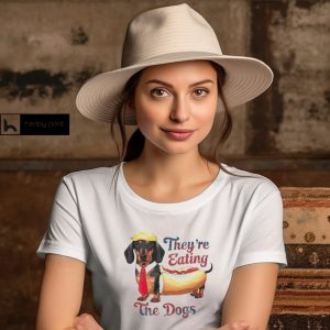 Trump dachshund hotdog they’re eating the dogs shirt