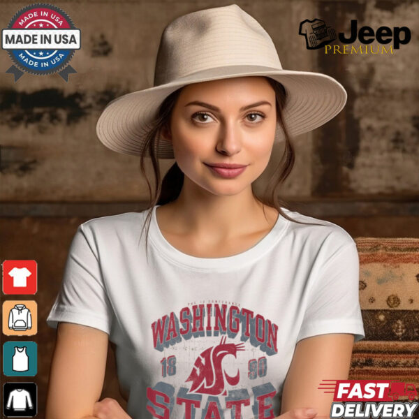 Washington State Cougars Field Arched Wordmark T Shirt