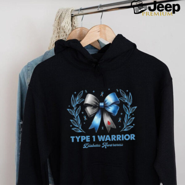 Women Diabetes Awareness Type 1 Warrior T1D shirt