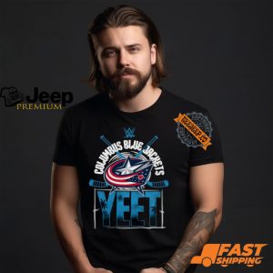 YEET Columbus Blue Jackets Hockey logo shirt