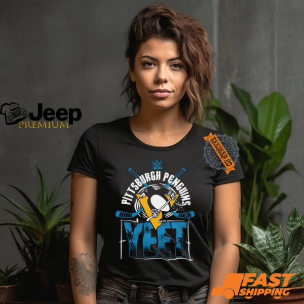 YEET Pittsburgh Penguins Hockey logo shirt