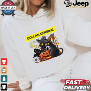 dollar general halloween black cat shirt