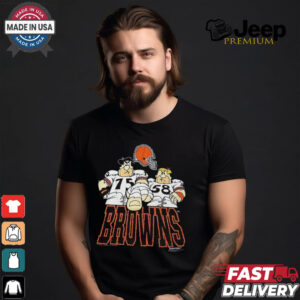 1992 Hanna Barbera The Flintstones Cleveland Browns T Shirt