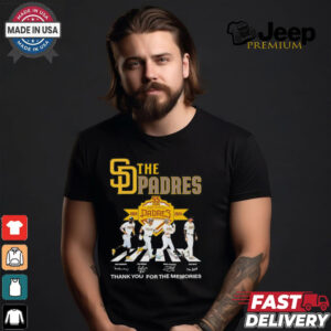 55 years San Diego Padres 1969 2024 thank you for the memories signatures shirt