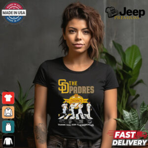 55 years San Diego Padres 1969 2024 thank you for the memories signatures shirt