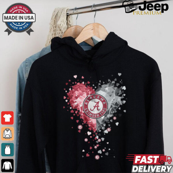 Alabama Crimson Tide Crystal Heart Shirt