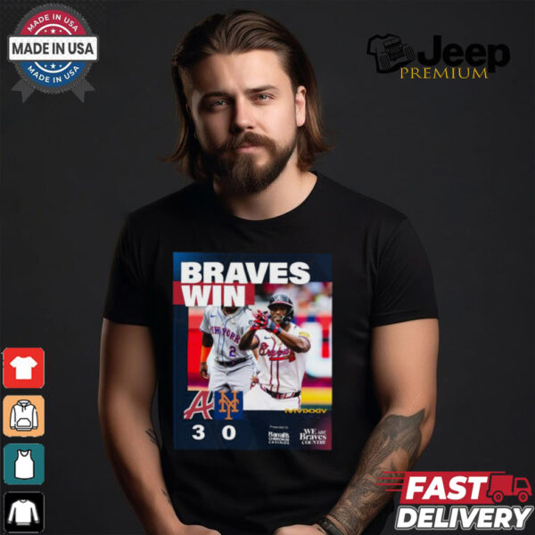 Atlanta Braves Win 3 0 New York Mets 2024 October Baseball Matchup shirt