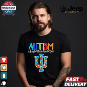 Autism accept understand love Indiana Hoosiers shirt