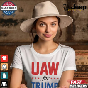 Auto Workers For Trump 2024 American Flag Trump Election T Shirt