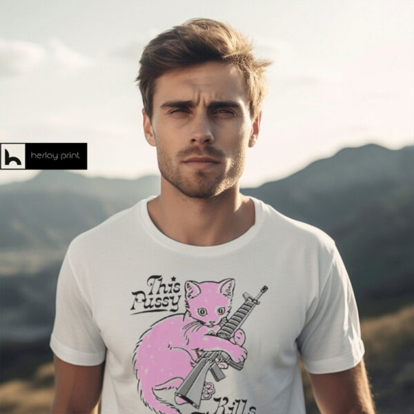 Awesome This Pussy Kills Fascists Cat Shirt