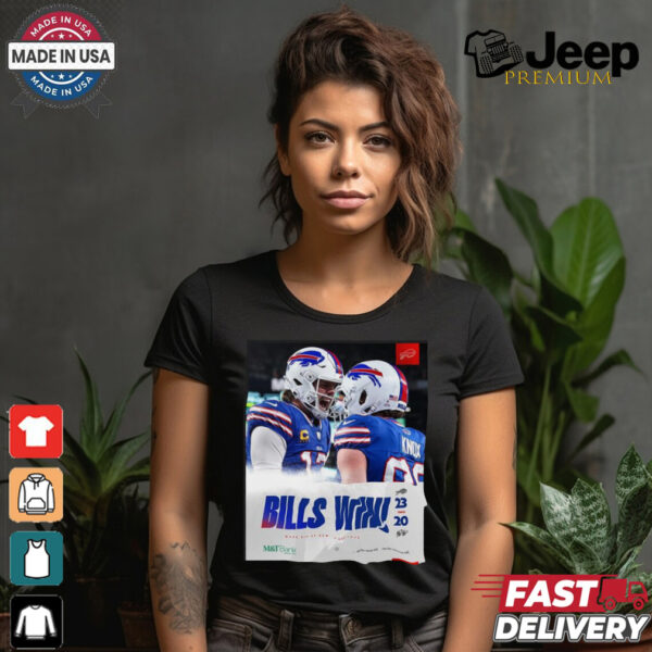 Bills Wins 23 20 Jets Final Score shirt